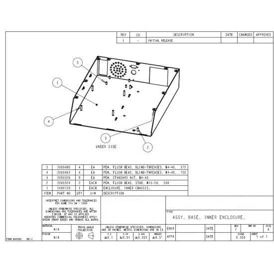Inner Aluminum Frame for Custom Plastic Housing Custom Fabricated plastic Enclosure metal support frame