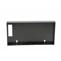 Black ABS plastic panel housing with LCD cutout 