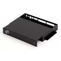 Removable Cover Custom Plastic Electronics Enclosure with under table mount features 