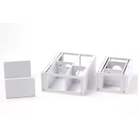 White custom ABS Housing with removable cover