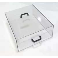 Clear Custom polycarbonate cover with handles